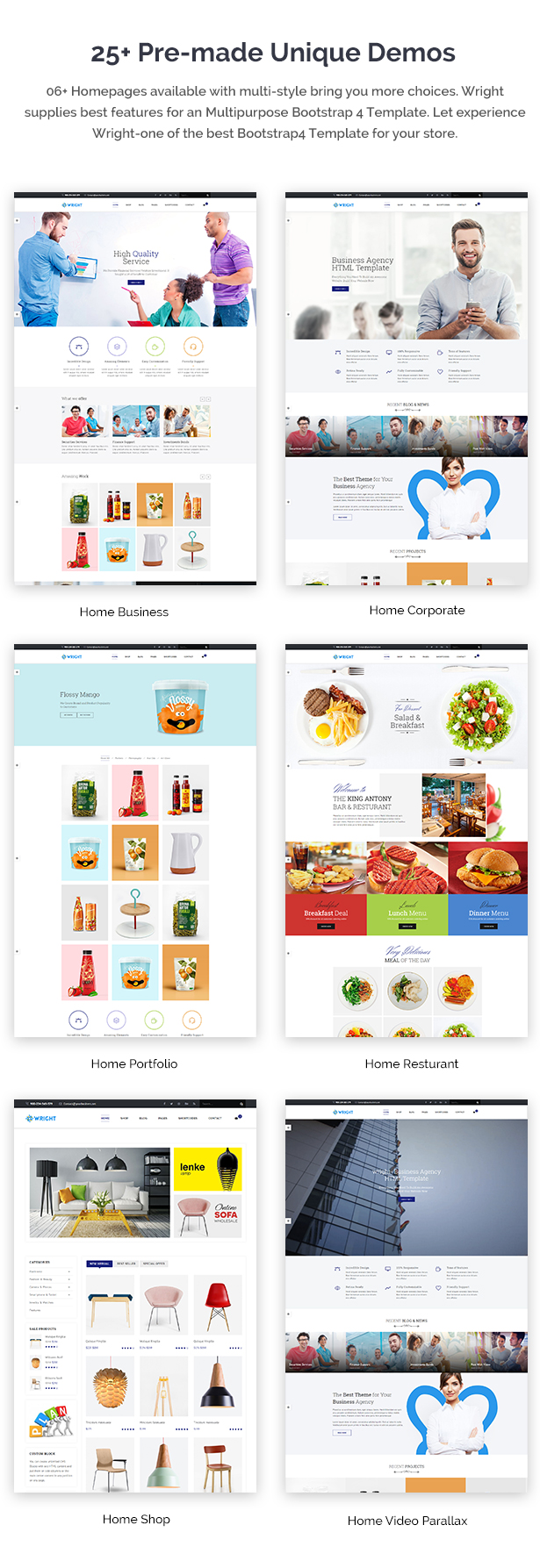 Wright - MultiPurpose HTML5 Template