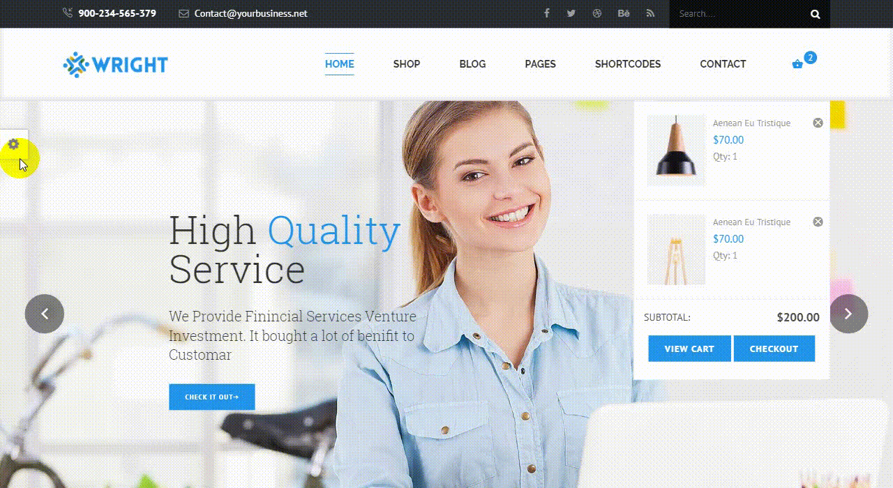 Wright - MultiPurpose HTML5 Template