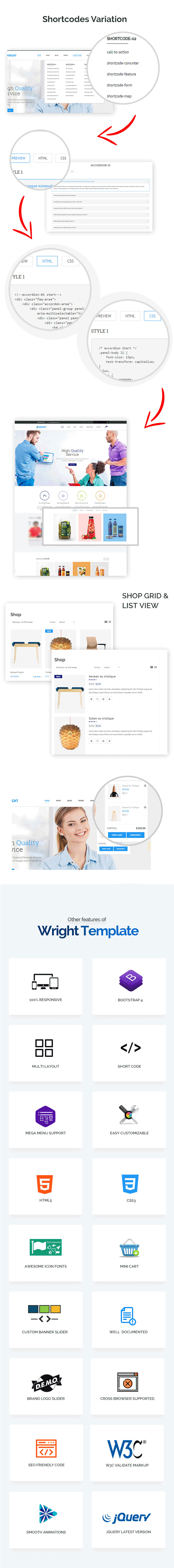 Wright - MultiPurpose HTML5 Template